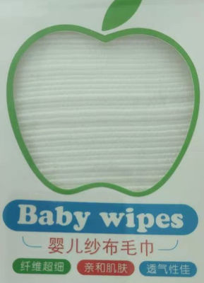 младенец тканей Spunlace сетки 45g Nonwoven сухой обтирает упаковку оконной коробки