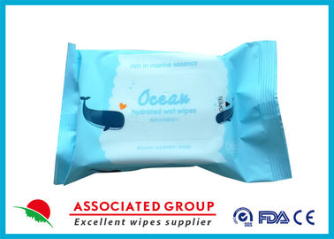 Ultra Thick Fabric Adult Wet Wipes With Rich Marine Essence Ocean Hydrated